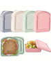 1pc Bento Box, Sandwich Container, Lunch Box Plastic Toast Shaped Food Storage Sandwich Box With Lid, Reusable, Microwave And Dishwasher Safe, Suitable For Family Or Adults, Kitchen Supplies