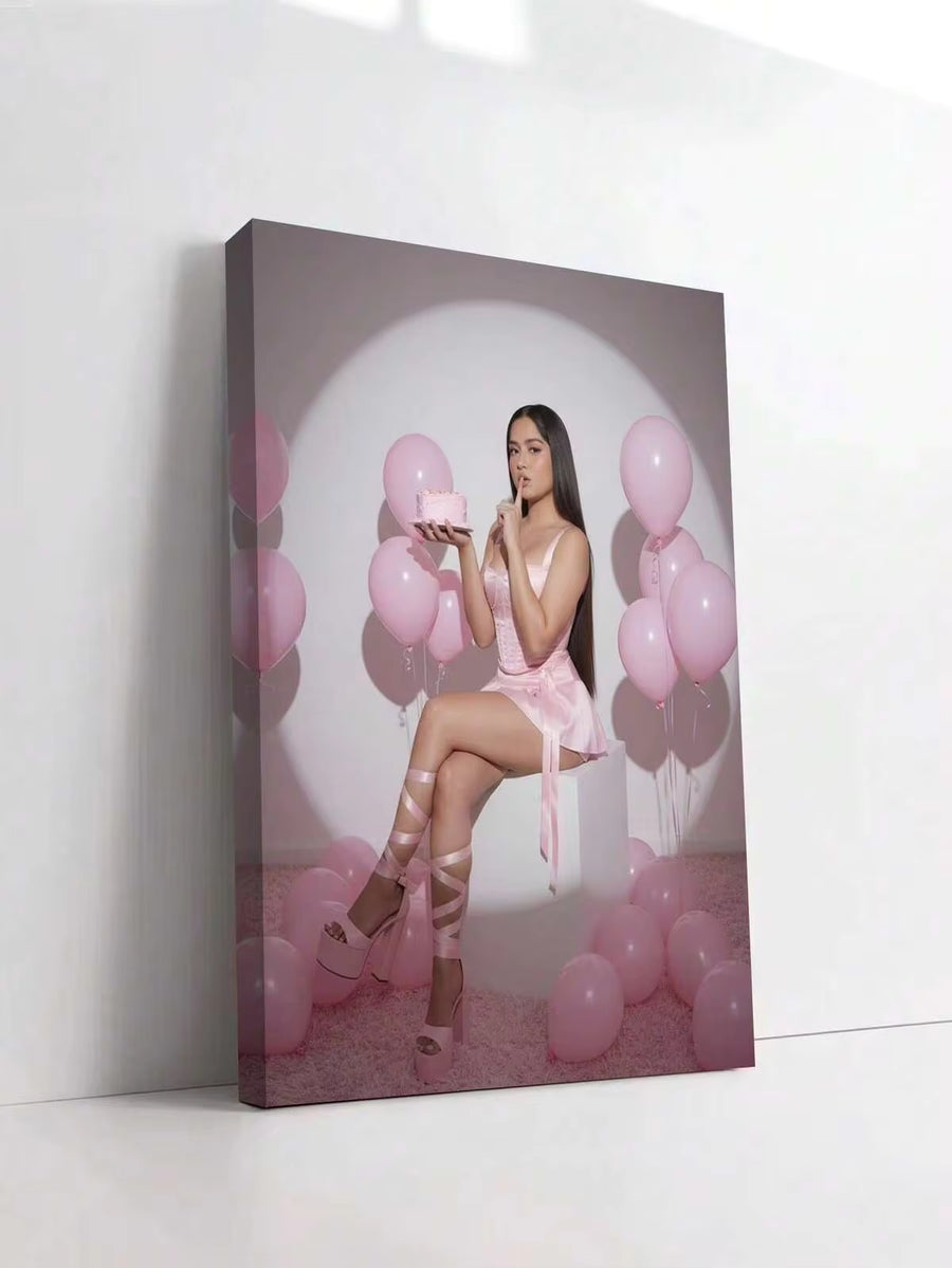 1pc Customized Canvas Wall Art, Personalized Frameless Poster, Indoor Framed Canvas Painting, Mother's Day, Father's Day, Wedding, Graduation, Easter, Birthday, Memorial Gift, Room Decor, Customizable, Photo, Family, Lover, Friend, Aesthetic Home